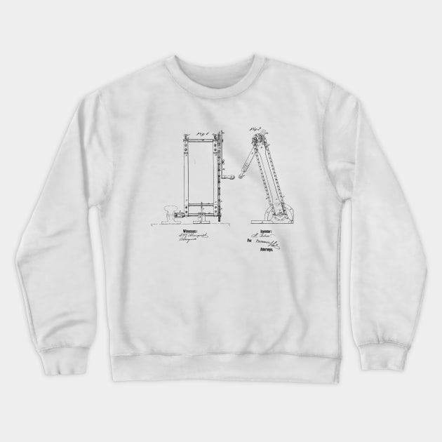 Wrenches Vintage Patent Hand Drawing Crewneck Sweatshirt by TheYoungDesigns